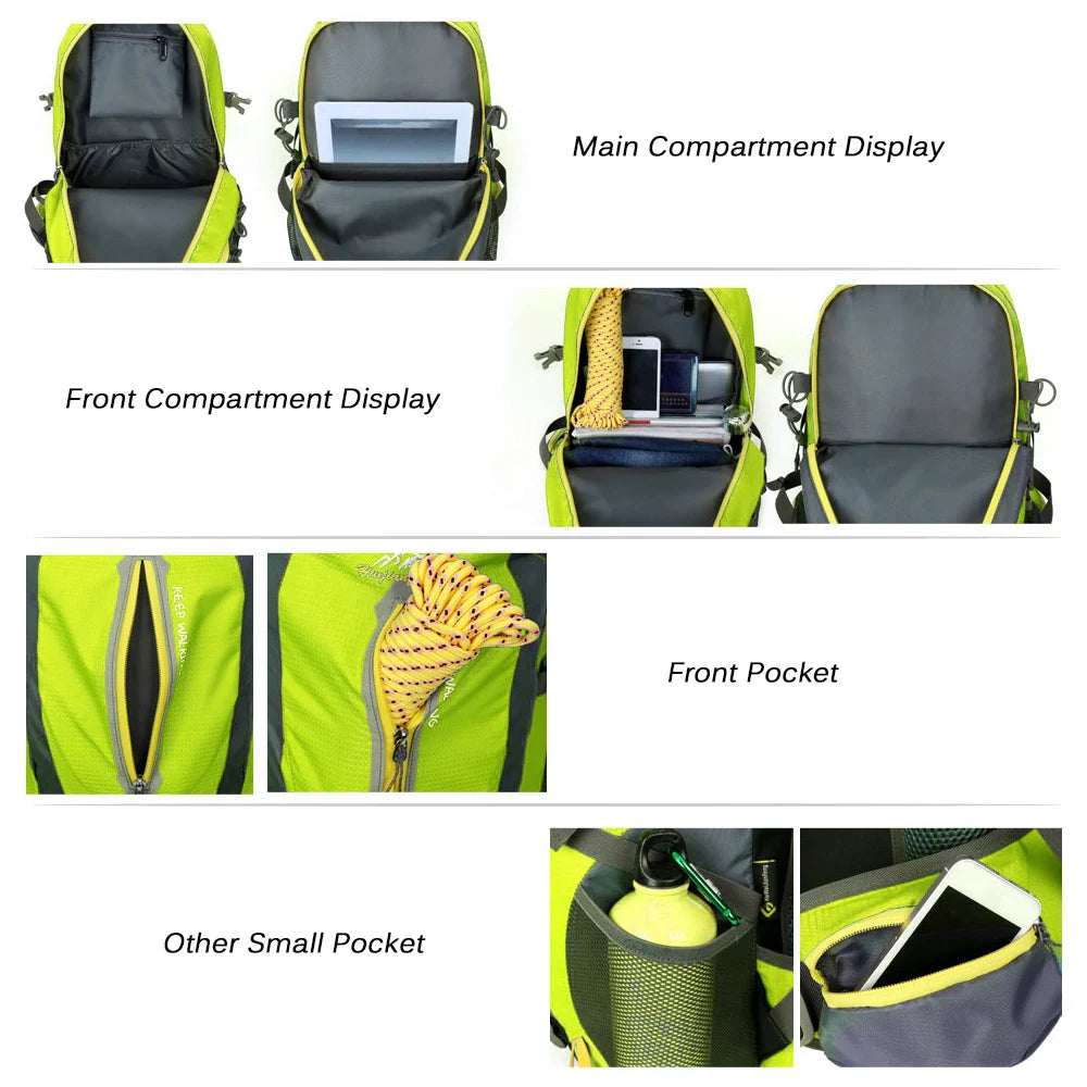 40L Water-Resistant Travel Backpack